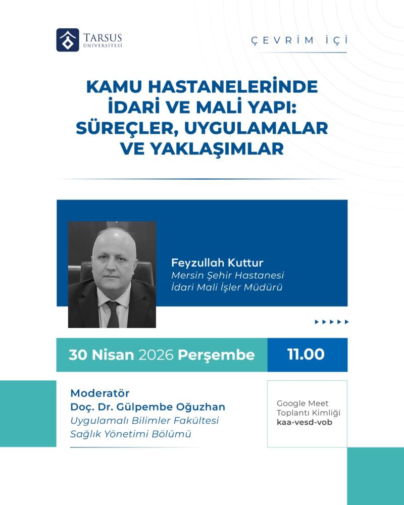 Kamu Hastanelerinde İdari ve Mali Yapı Webinarı Gerçekleştirildi